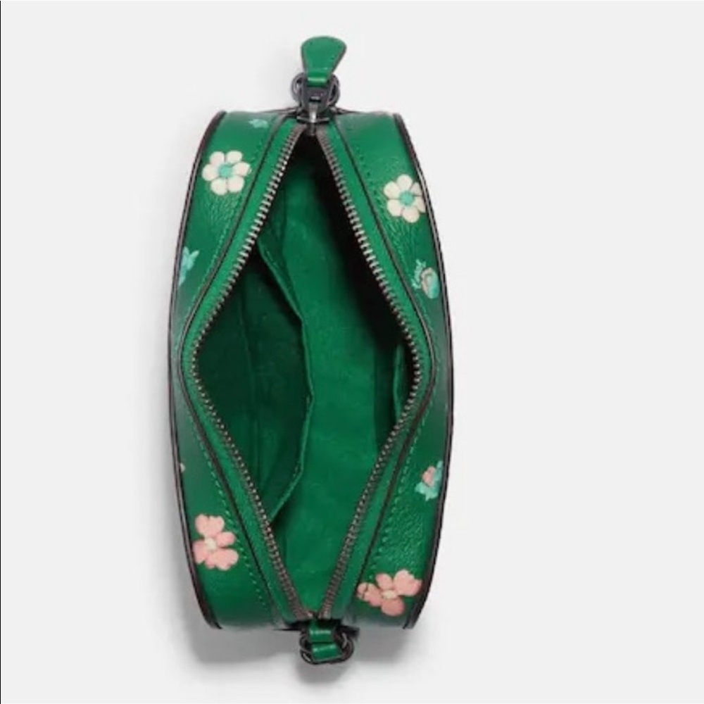 Coach Mini Camera Bag With Mystical Floral Print Green Multi - Picture 7 of 12